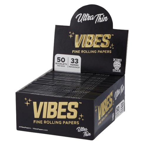 Vibes King Size Papers Ultra Thin Black PAVI010