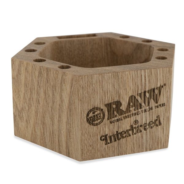 interbreed raw wooden ashtray