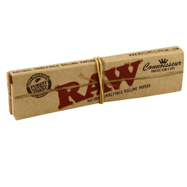 raw connoisseur king size with tips