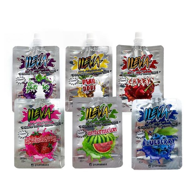 ILEVA 600mg 180ml Liquid spout top packing bag (Empty)