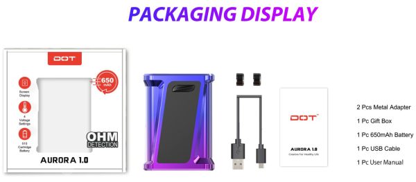 Aurora CBD Vape Box Mod 650Mah - Image 8