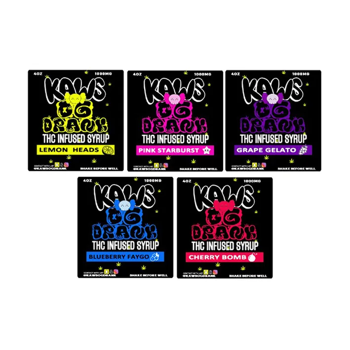 Kaws 100ml Syrup juice Bottles - Image 3