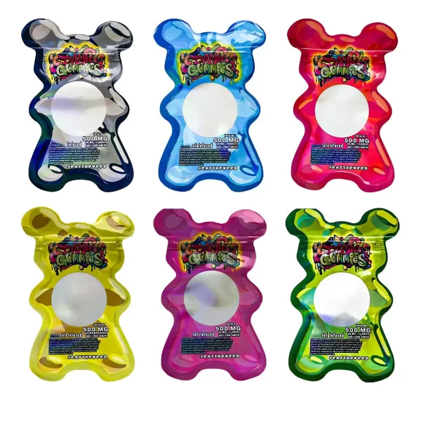 Bear Shaped Bags Edibles Dank Gummies 500mg